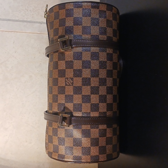 AUTHENTIC LOUIS VUITTON DAMIER PAPILLLON 30 HAND BAG PURSE N51303 LV0859J - Picture 1 of 16